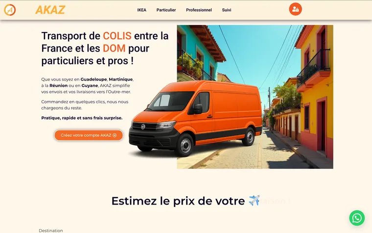 Aperçu du projet PrestaShop réalisé pour Akaz